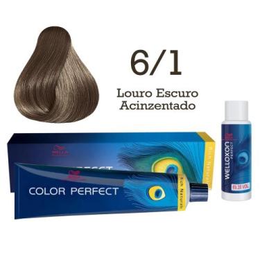Imagem de Coloração Color Perfect 6/1 Louro Escuro Acinzentado + Oxi 20 Welloxon
