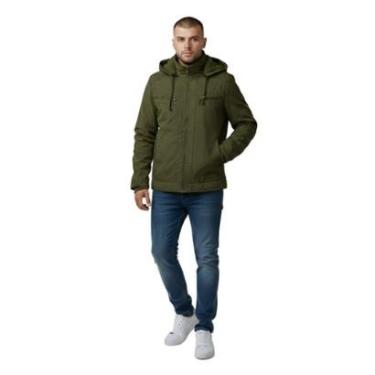 Imagem de Jaqueta Sarja Pelúciada Com Bolso Masculina Tamanho:M;Cor:-Masculino