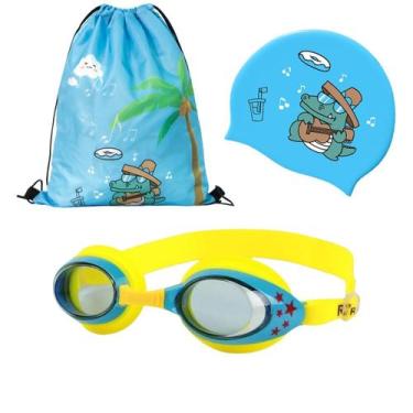 Imagem de Kit Hero Band Óculos Natação com Bolsa Touca Estojo Infantil Personage