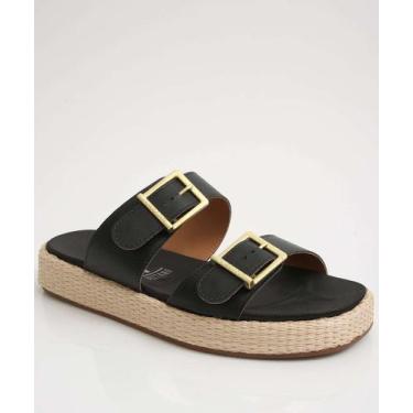 Imagem de Tamanco Feminino Flatform Fivela Vizzano-11112, Preto, 36