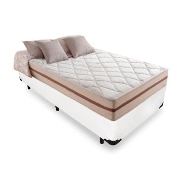 Imagem de Cama Box Solteiro + Colchão de Molas Ensacadas - Anjos - Classic 88cm