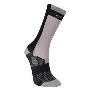 Imagem de Meia Cano Médio Olympikus BPC Masculina, Preto, Branco, 39/44