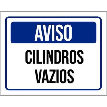 Imagem de Kit 10 Placas De Sinalização Segurança Aviso Cilindros ul - Sinalizo