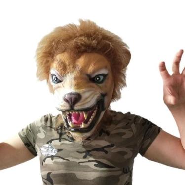 Imagem de Máscara de leão: chapéu realista para animais de Halloween do Rei Leão