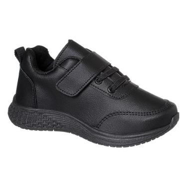 Imagem de Tênis Infantil Menina tiras autocolantes modinha escolar - MINIPASSO, 