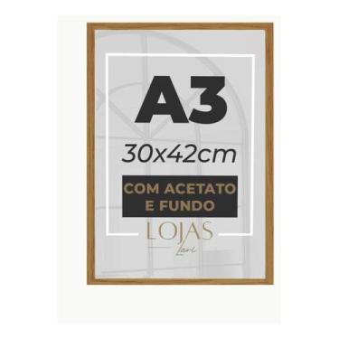 Imagem de Kit 10 Molduras A3 30x42cm Acetato Quadro Diploma Foto Poster - Preto 