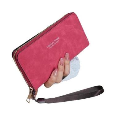 Imagem de Carteira Longa Multifuncional Feminina Coreana, Bolsa De Mão, Porta-Ca