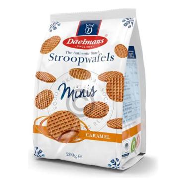 Imagem de Mini Biscoito Recheado Stroopwafel Importado 230g  Waffle Holandês Car