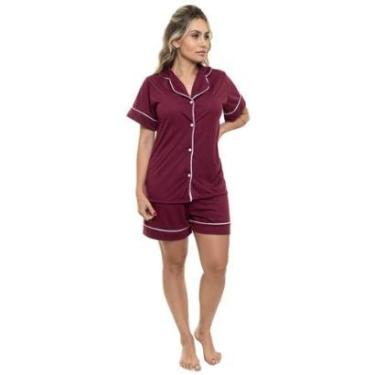 Imagem de Pijama Americano Curto Sepie 600 Vermelho-Feminino