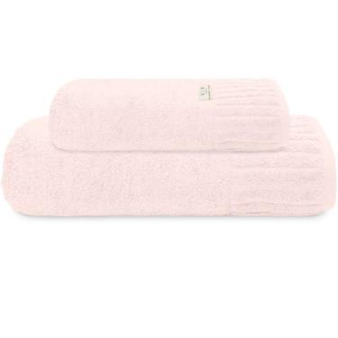Imagem de Kit Jogo De Toalhas Camesa 2 Peças Banho e Rosto Velour 100% Algodão 5
