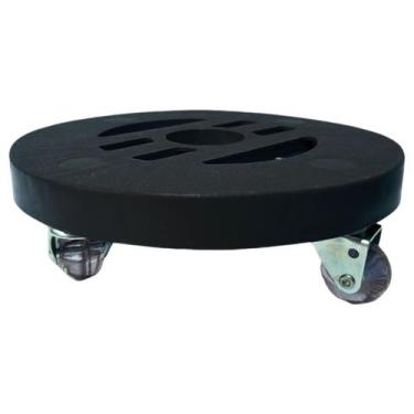 Imagem de Kit 2un Suporte Para Vaso de Planta com Rodinha Transparente 24cm - Ne