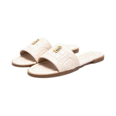 Imagem de CHCH Sapatos baixos femininos verão novas sandálias em relevo de cor s