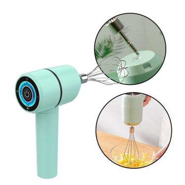 Imagem de Mixer Portátil Batedeira Elétrica de Mão Misturador de Ovos e Massas com Bastões Intercambiáveis USB 110V