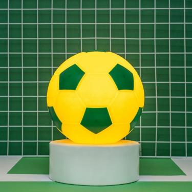 Imagem de Luminária Bola do Brasil Soccer Ball Tpc para Decoração de Ambientes Internos com Luz Difusa Branco
