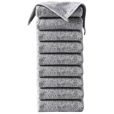 Imagem de Pano de Cozinha Kit 10 Panos Bambu Grosso Antiodor Superabsorvente em Fibra Ecológica p...