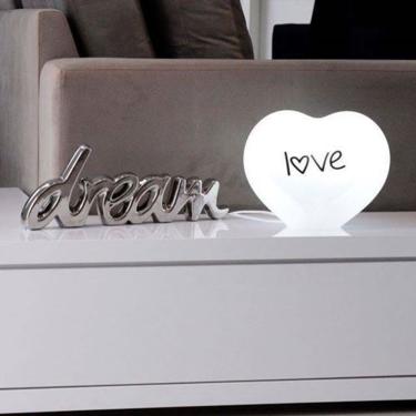 Imagem de Luminária Coração Love Stylo Led Tpc para Decoração Interna com Luz Difusa Bivolt 110-220V Vermelho