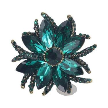 Imagem de Broches De Cristal Com Flores De Strass Para Mulheres E Homens, Acessó