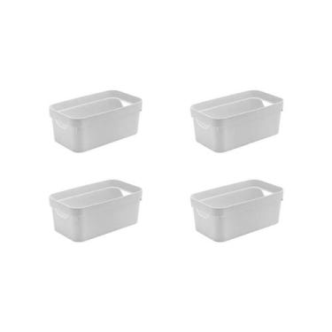 Imagem de Kit de caixa organizadora Ou 4 peças 5,3L Linha Cube