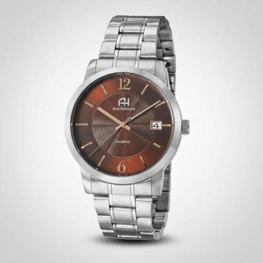 Imagem de Relógio Feminino Champion Ana Hickmann Prata Marrom AH29016R-Feminino