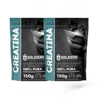 Imagem de Kit 2 Creatina Monohidratada 150g Soldiers Nutrition-Unissex