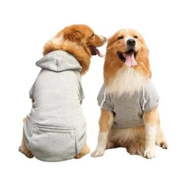 Imagem de Moletom Com Capuz Para Cães Grandes, Sweatshirt De Fleece Com Bolso Co
