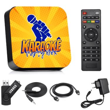 Imagem de Karaokê Party Box Profissional Amarelo +De 2000 Músicas (Com Pontuação) Não Precisa de...