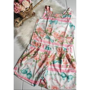 Imagem de Macaquinho infantil feminino  - macacão curto verão menina - Trick Nic