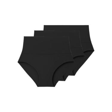 Imagem de Kit com 3 Calcinhas Hot Pant Liz 70302, Preto, G