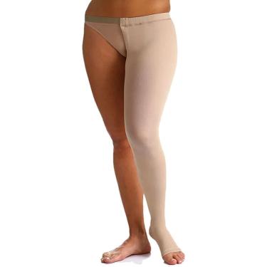Imagem de Meia 7-8 com Cinta Sigvaris Select Comfort Premium Compressão 20-30mmHg Ponteira Aberta...