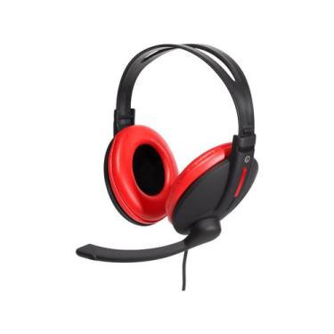 Imagem de Headset Gamer Bright 0206 P2 Preto e Vermelho, Preto e Vermelho