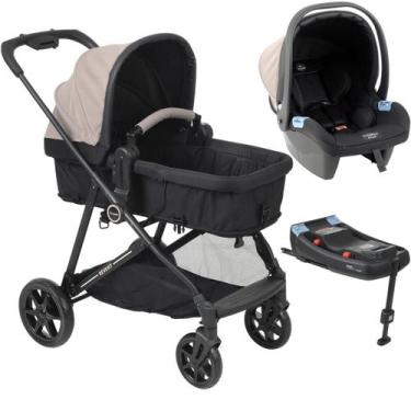 Imagem de Carrinho com Bebe Materna Base ISOFIX Burigotto Revert 22 Capuccino