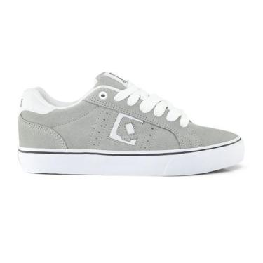 Imagem de Tênis QIX Combat Suede Vulk Cor:Cinza/BrancoTamanho:43, Cinza, Branco,