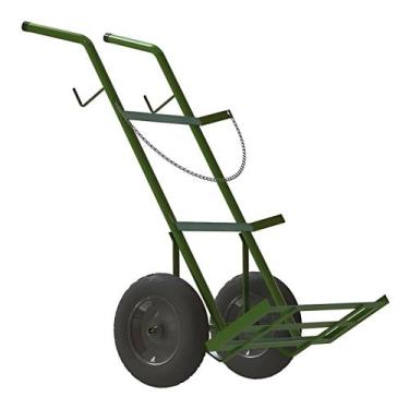 Imagem de Carrinho para Transporte de Oxigênio e Acetileno com pneu e câmara par