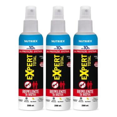 Imagem de Kit 3 Repelente Spray Expert Total 10h Proteção 200ml Nutriex