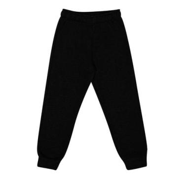 Imagem de Calça Moletom Barata Infantil Masculina - Rovitex, Preto, 4