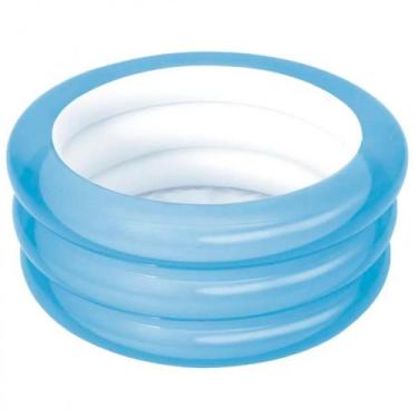 Imagem de Piscina Banheira Inflável Infantil 80 Litros Mor, Azul