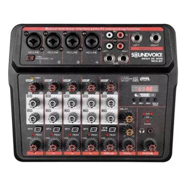 Imagem de Mesa De Som Compacta Bluetooth Soundvoice Mc6-bt 6 Canais