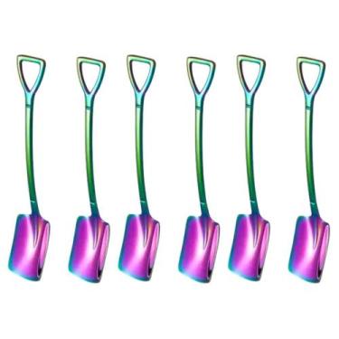 Imagem de Jogo Com 6 Colheres Para Chá e Sobremesas Em Forma de Pá Inox Furtacor