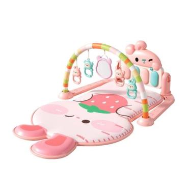 Imagem de Tapete De Atividades Bebê 3D Piano Musical Arco 5 Brinquedos Maxi Baby
