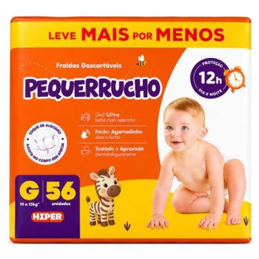 Imagem de Fralda Descartável Pequerrucho Econômica Hiper, G