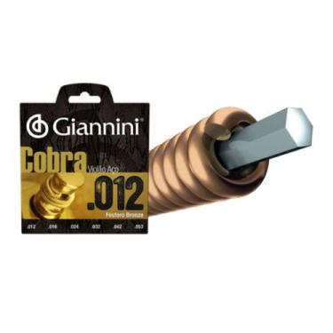 Imagem de Giannini - Encordoamento Para Violão Aço GEEFLKSF