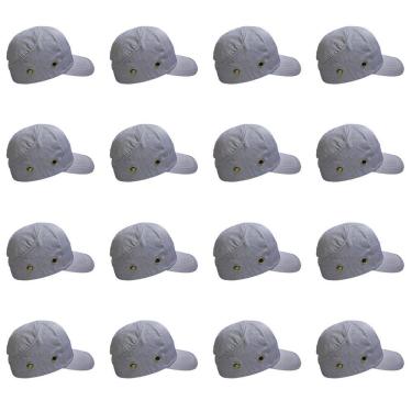 Imagem de Bone com Capacete EPI Kit 16 Uni Obra Construcao Seguranca Casquete Reparo Conserto Trabalho Protecao Resistente