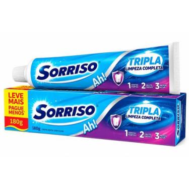 Imagem de Creme Dental Sorriso Tripla Limpeza Completa 180g