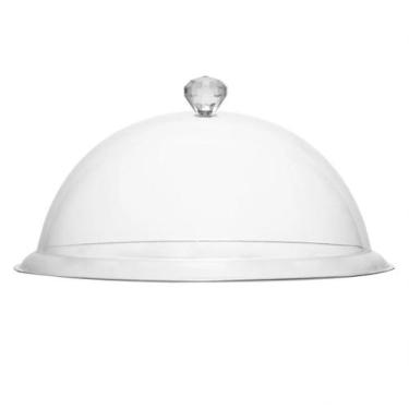 Imagem de Cúpula para Bolo de Acrílico 25,5x25,5x8,5cm - ROJEMAC