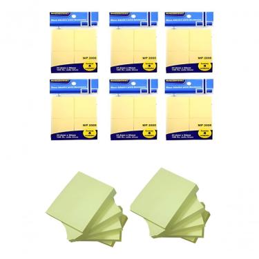 Imagem de Bloco de Anotações Adesivo Maxprint 2000 37.5X50MM 4X100 6 Pct Amarelo