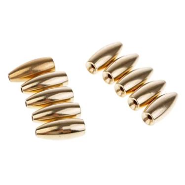 Imagem de shamjina 10x Pesos de Latão Drop Shot Slider Pesca Marítima, como show da imagem, 5G.