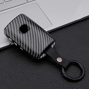 Imagem de Venus-David Capa de silicone para chave do carro Porta-chaves Bolsa para chave do carro, adequado para Mazda 3 Alexa CX-30 CX30 CX5 CX 5 CX-5 CX8 CX9 CX4 2019 2020,3 botão preto carbono