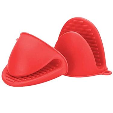 Imagem de kit 2 luva modelo bico de pato para tirar assadeira do forno sem queimar as maos