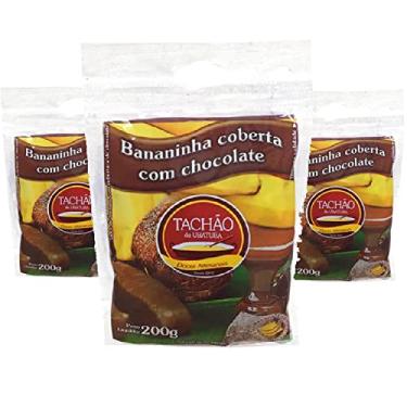 Imagem de 3x Bananinha com Chocolate TACHÃO DE UBATUBA 200g