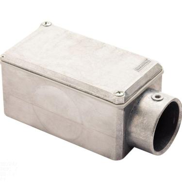 Imagem de Condulete fixo 1.1/2" tipo "E" - com tampa / sem rosca / sem pintura Tramontina